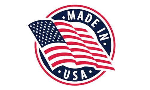 Proudly made in USA badge